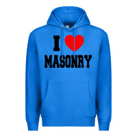 True Royal i love masonry Premium Hoodie - linhVisuals