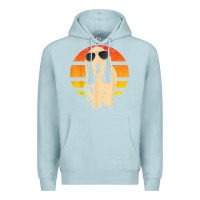 Blue Mist retro basset hound t shirt men women kids gift t shirt Premium Hoodie - linhVisuals