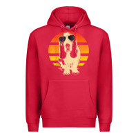 Cardinal retro basset hound t shirt men women kids gift t shirt Premium Hoodie - linhVisuals