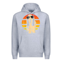 Heather Grey retro basset hound t shirt men women kids gift t shirt Premium Hoodie - linhVisuals