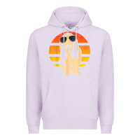 Lilac retro basset hound t shirt men women kids gift t shirt Premium Hoodie - linhVisuals
