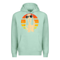 Seafoam retro basset hound t shirt men women kids gift t shirt Premium Hoodie - linhVisuals
