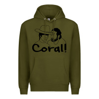 Army Green the walking dead  coral Premium Hoodie - linhVisuals