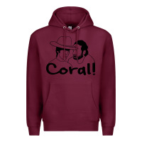 Burgundy the walking dead  coral Premium Hoodie - linhVisuals