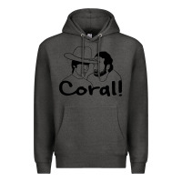 Charcoal Heather the walking dead  coral Premium Hoodie - linhVisuals