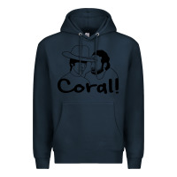 Navy the walking dead  coral Premium Hoodie - linhVisuals