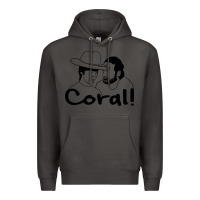 Smoke the walking dead  coral Premium Hoodie - linhVisuals