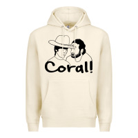 Tofu the walking dead  coral Premium Hoodie - linhVisuals