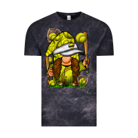 Cloud Black softball gnome Vintage Tee - SublimationCraftShop