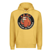 Antique Gold as slow as possible Premium Hoodie - linhVisuals