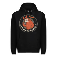 Black as slow as possible Premium Hoodie - linhVisuals