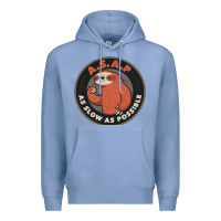 Colony Blue as slow as possible Premium Hoodie - linhVisuals