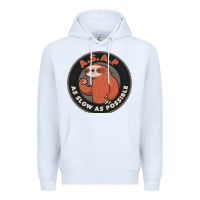 White as slow as possible Premium Hoodie - linhVisuals
