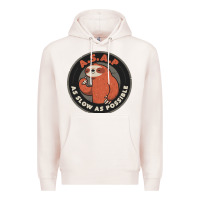 Pale Pink as slow as possible Premium Hoodie - linhVisuals