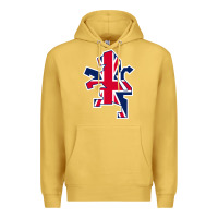 Antique Gold great britain national Premium Hoodie - linhVisuals