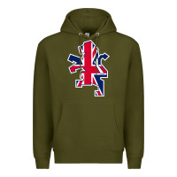 Army Green great britain national Premium Hoodie - linhVisuals