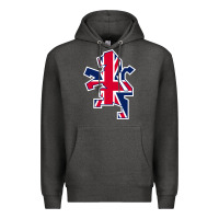 Charcoal Heather great britain national Premium Hoodie - linhVisuals