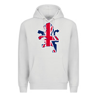 Dove Grey great britain national Premium Hoodie - linhVisuals