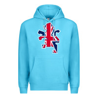 Ocean Blue great britain national Premium Hoodie - linhVisuals
