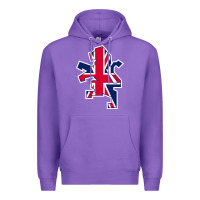 Purple great britain national Premium Hoodie - linhVisuals