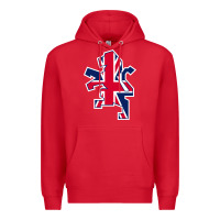 Red great britain national Premium Hoodie - linhVisuals