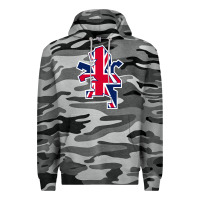 Slate Camo great britain national Premium Hoodie - linhVisuals