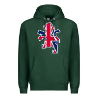 Sports Green great britain national Premium Hoodie - linhVisuals
