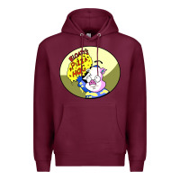 Burgundy bloaty pizza hog Premium Hoodie - linhVisuals