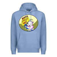 Colony Blue bloaty pizza hog Premium Hoodie - linhVisuals