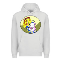 Dove Grey bloaty pizza hog Premium Hoodie - linhVisuals