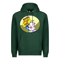 Sports Green bloaty pizza hog Premium Hoodie - linhVisuals