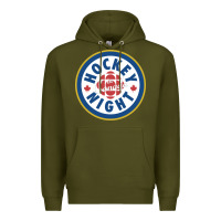 Army Green hockey night in canada 1 Premium Hoodie - linhVisuals