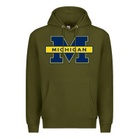 Army Green michigan Premium Hoodie - linhVisuals