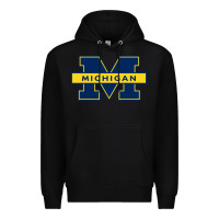 Black michigan Premium Hoodie - linhVisuals