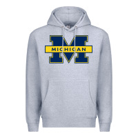 Heather Grey michigan Premium Hoodie - linhVisuals