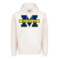Pale Pink michigan Premium Hoodie - linhVisuals