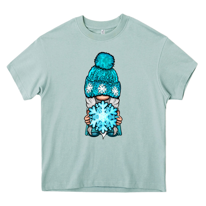 Winter Gnome With Snowflake Heavy Core Tee by BundleAndBundleShop | Teevron