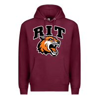 Burgundy tiger Premium Hoodie - linhVisuals