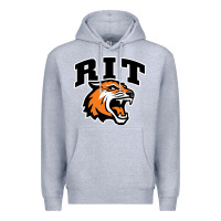 Heather Grey tiger Premium Hoodie - linhVisuals
