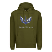 Army Green suitable-st-battlehawks-worn Premium Hoodie - linhVisuals