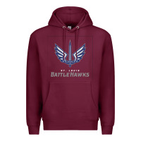 Burgundy suitable-st-battlehawks-worn Premium Hoodie - linhVisuals