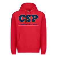 Red CSP, concordia university st paul, apparel Premium Hoodie - linhVisuals