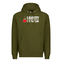 Army Green gravity, it's not just a good idea Premium Hoodie - linhVisuals