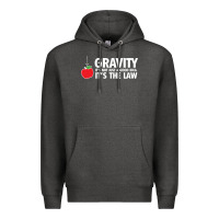 Charcoal Heather gravity, it's not just a good idea Premium Hoodie - linhVisuals