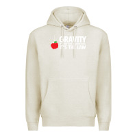 Oatmeal Heather gravity, it's not just a good idea Premium Hoodie - linhVisuals