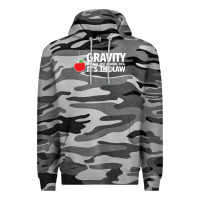 Slate Camo gravity, it's not just a good idea Premium Hoodie - linhVisuals