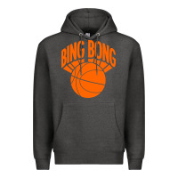Charcoal Heather bingbong ny Premium Hoodie - linhVisuals