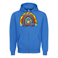 True Royal Softball Rainbow Zipper Hoodie - RanaPortraitStore