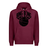 Burgundy black bing bong Premium Hoodie - linhVisuals