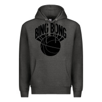 Charcoal Heather black bing bong Premium Hoodie - linhVisuals